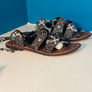 Sam Edelman lace wrap around sandals. NEW! Size 7